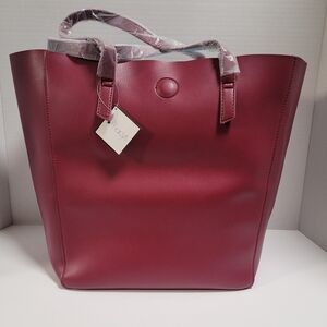 Elegant Burgundy Tote Bag